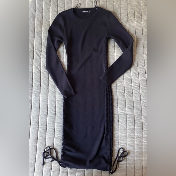 Lioness Military Minds Long Sleeve Black Mini Dress - Medium - Picture 5 of 9